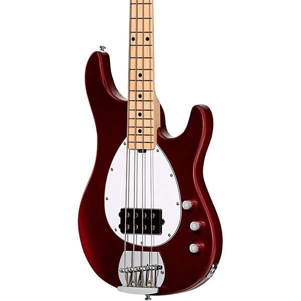 Sterling by Music Man SB4 4-String Electric Bass Guitar Candy Apple Red