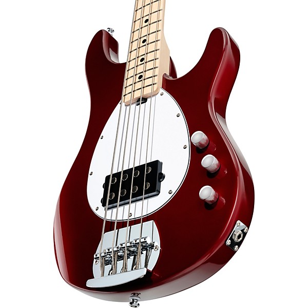 Sterling by Music Man SB4 4-String Electric Bass Guitar Candy Apple Red