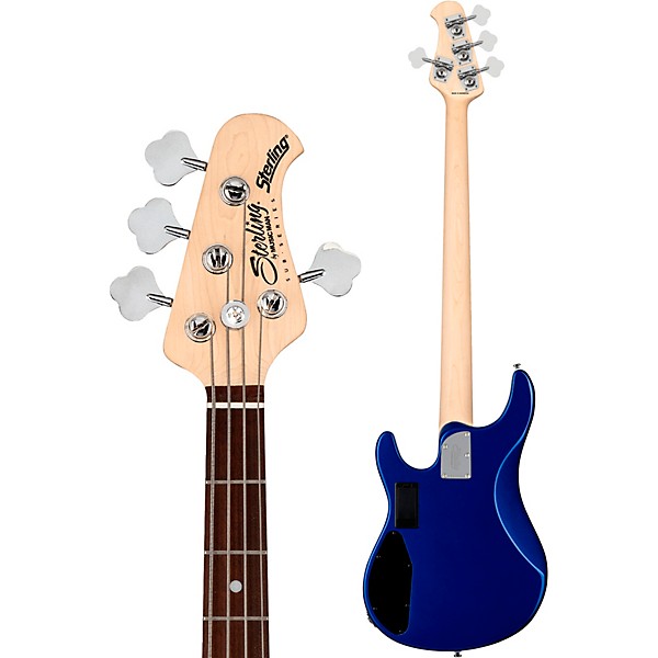 Sterling by Music Man SB4 4-String Electric Bass Guitar Cobra Blue