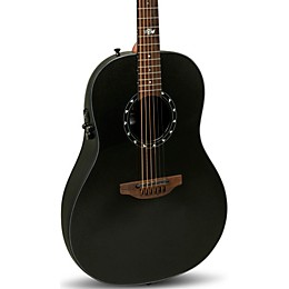 Ovation 1516 Ultra Series Mid-Depth Acoustic-Electric Guitar Pitch Black