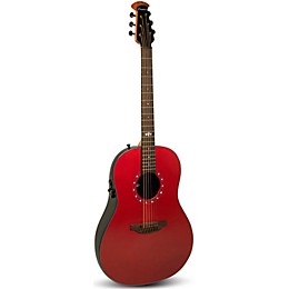 Ovation 1516 Ultra Series Mid-Depth Acoustic-Electric Guitar Vampira Red