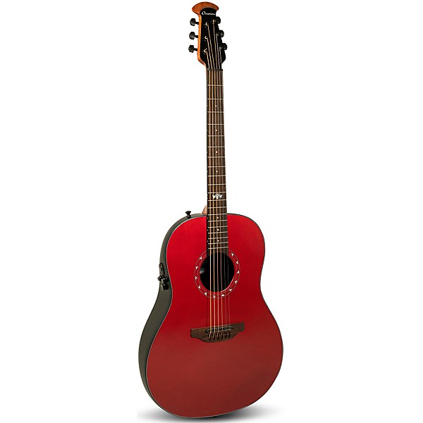 Ovation 1516 Ultra Series Mid-Depth Acoustic-Electric Guitar Vampira Red