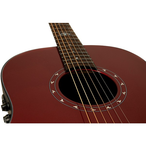 Ovation 1516 Ultra Series Mid-Depth Acoustic-Electric Guitar Vampira Red