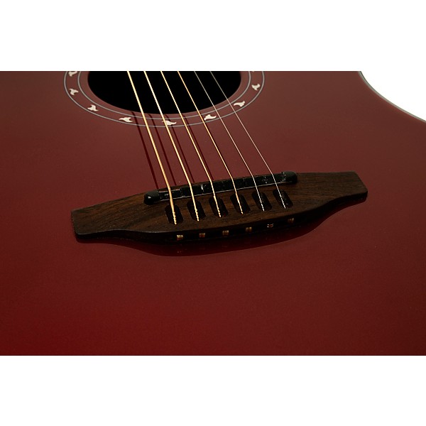 Ovation 1516 Ultra Series Mid-Depth Acoustic-Electric Guitar Vampira Red