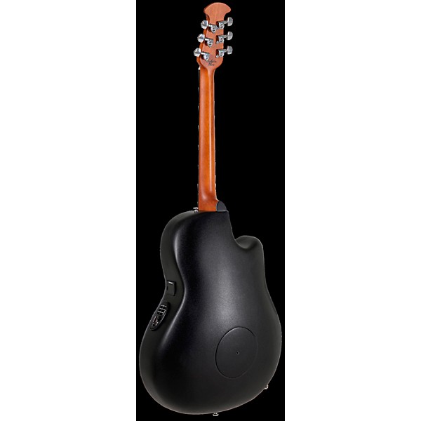 Ovation CE44L Celebrity Series Elite Mid-Depth Left-Handed Acoustic-Electric Guitar Black