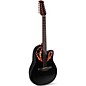 Ovation CE4412-5-G Celebrity Series Elite Mid-Depth 12-String Acoustic-Electric Guitar Black