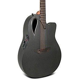 Ovation MD80-NWT-G Adamas Series Mid-Depth Contour Acoustic-Electric Guitar Natural Texture Woven Black