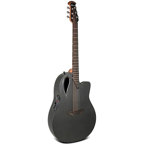 Ovation MD80-NWT-G Adamas Series Mid-Depth Contour Acoustic-Electric Guitar Natural Texture Woven Black