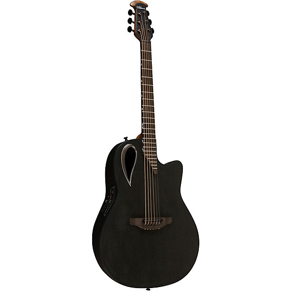 Ovation MD80-NWT-G Adamas Series Mid-Depth Contour Acoustic-Electric Guitar Natural Texture Woven Black