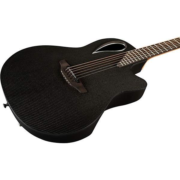 Ovation MD80-NWT-G Adamas Series Mid-Depth Contour Acoustic-Electric Guitar Natural Texture Woven Black