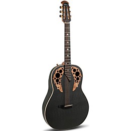 Ovation U581T-SPM-G Adamas Series Deep Contour Acoustic-Electric Guitar Black Satin Copper Metal Flake
