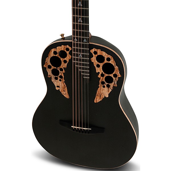Ovation U581T-SPM-G Adamas Series Deep Contour Acoustic-Electric Guitar Black Satin Copper Metal Flake