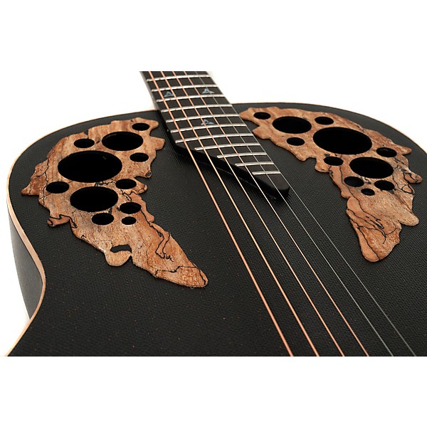 Ovation U581T-SPM-G Adamas Series Deep Contour Acoustic-Electric Guitar Black Satin Copper Metal Flake