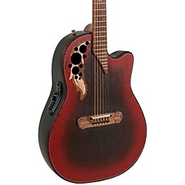 Ovation 2087GT Adamas Series Deep Contour Acoustic-Electric Guitar Reverse Red Burst