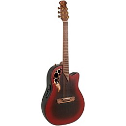 Ovation 2087GT Adamas Series Deep Contour Acoustic-Electric Guitar Reverse Red Burst