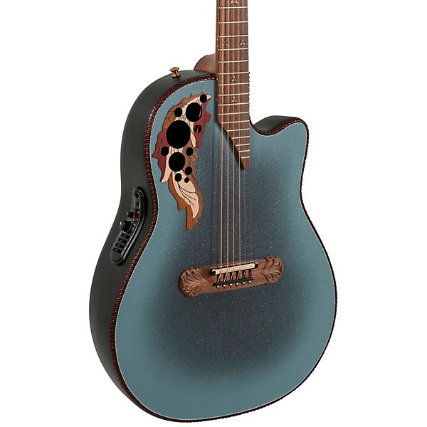 Ovation 2087GT Adamas Series Deep Contour Acoustic-Electric Guitar Reverse Blue Burst