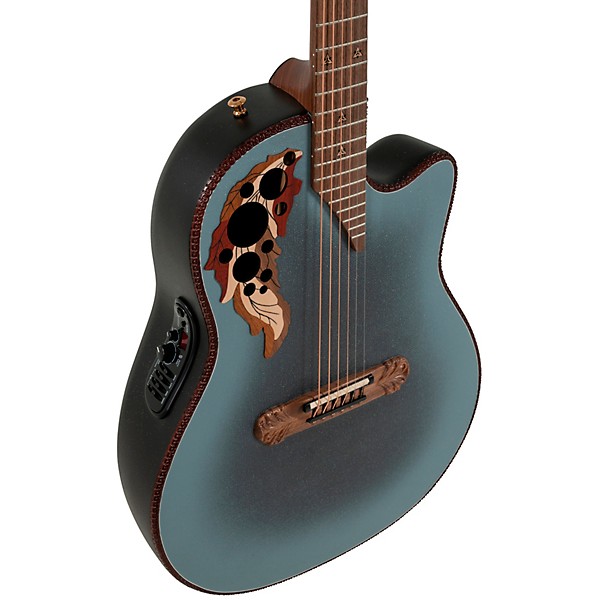 Ovation 2087GT Adamas Series Deep Contour Acoustic-Electric Guitar Reverse Blue Burst