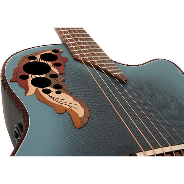 Ovation 2087GT Adamas Series Deep Contour Acoustic-Electric Guitar Reverse Blue Burst