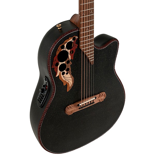 Ovation 2087GT Adamas Series Deep Contour Acoustic-Electric Guitar Black