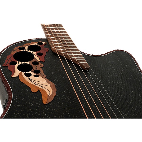 Ovation 2087GT Adamas Series Deep Contour Acoustic-Electric Guitar Black