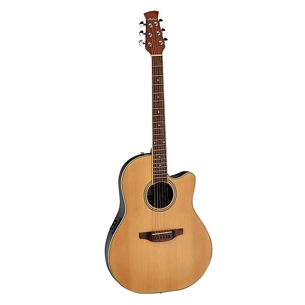 Applause AB24 Traditional Series Mid-Depth Acoustic-Electric Guitar Natural