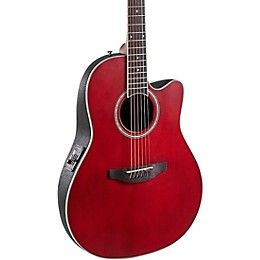 Applause AB24 Traditional Series Mid-Depth Acoustic-Electric Guitar Ruby Red