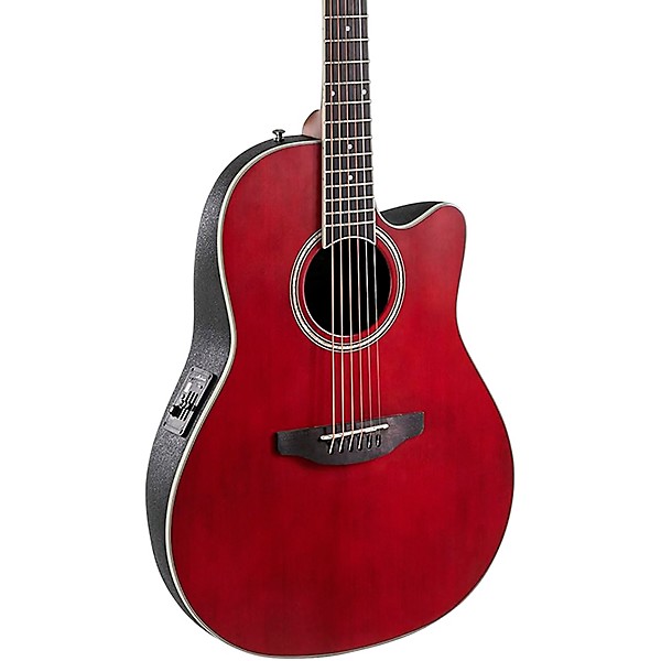 Applause AB24 Traditional Series Mid-Depth Acoustic-Electric Guitar Ruby Red