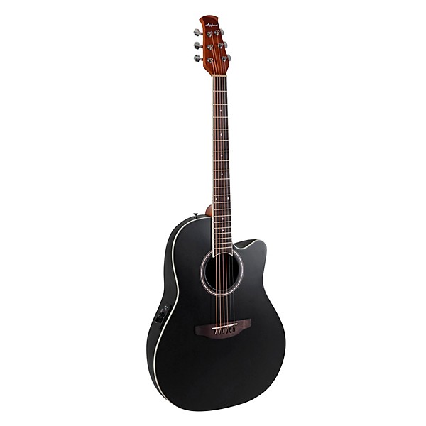 Applause AB24 Traditional Series Mid-Depth Acoustic-Electric Guitar Black