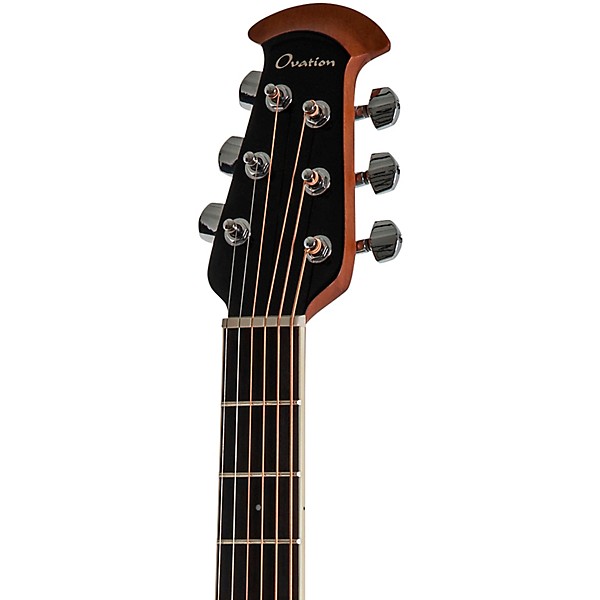 Ovation CS24L-5G Celebrity Series Traditional Mid-Depth Left-Handed Acoustic-Electric Guitar Black