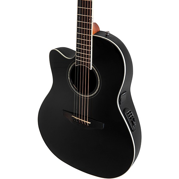 Ovation CS24L-5G Celebrity Series Traditional Mid-Depth Left-Handed Acoustic-Electric Guitar Black