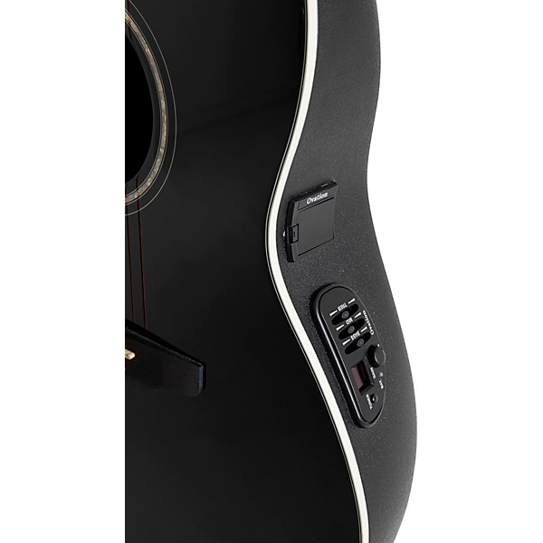 Ovation CS24L-5G Celebrity Series Traditional Mid-Depth Left-Handed Acoustic-Electric Guitar Black