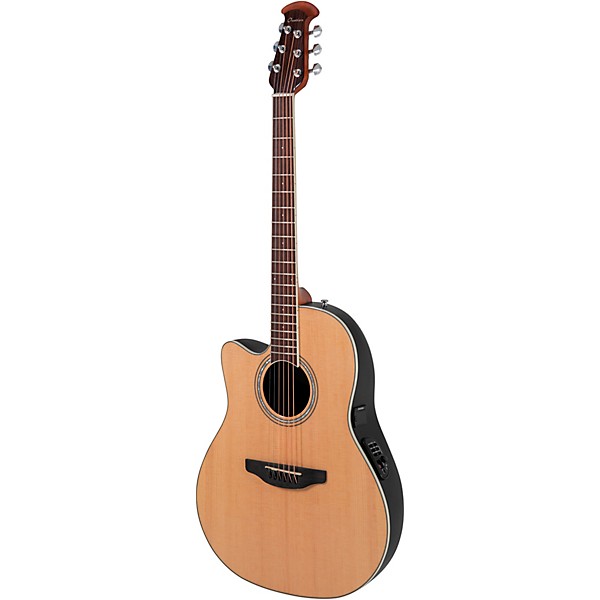 Ovation CS24L Celebrity Series Traditional Mid-Depth Left-Handed Acoustic-Electric Guitar Natural