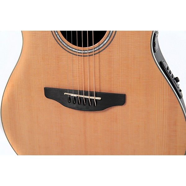 Ovation CS24L Celebrity Series Traditional Mid-Depth Left-Handed Acoustic-Electric Guitar Natural