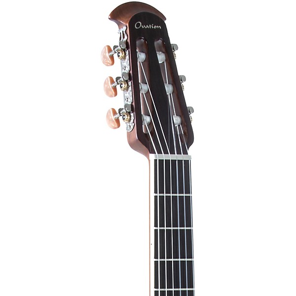 Ovation CS24C Celebrity Series Traditional Mid-Depth Nylon-String Classical Acoustic-Electric Guitar Natural