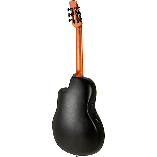 Ovation CS24C Celebrity Series Traditional Mid-Depth Nylon-String Classical Acoustic-Electric Guitar Black