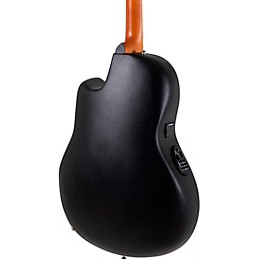 Ovation CS24P Celebrity Series Traditional Plus Mid-Depth Acoustic-Electric Guitar Transparent Blackburst Flame