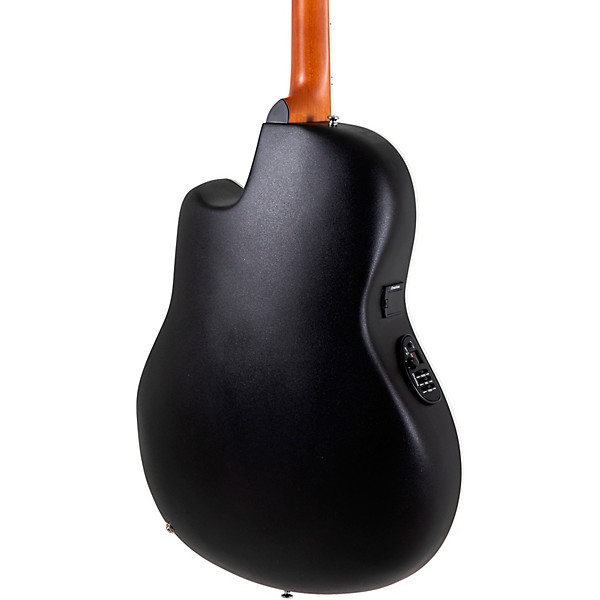 Ovation CS24P Celebrity Series Traditional Plus Mid-Depth Acoustic-Electric Guitar Transparent Blackburst Flame