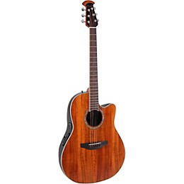 Ovation CS24P Celebrity Series Traditional Plus Mid-Depth Acoustic-Electric Guitar Figured Koa