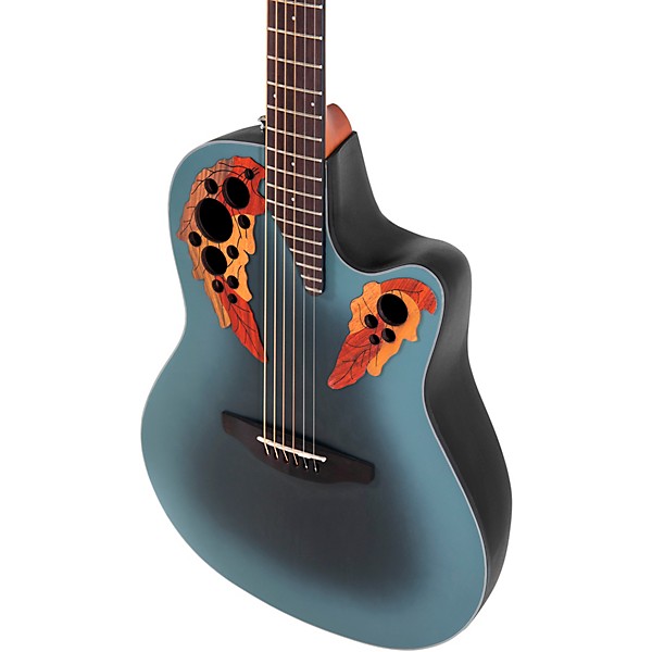 Ovation CE44 Celebrity Series Elite Mid-Depth Acoustic-Electric Guitar Reverse Blue Burst