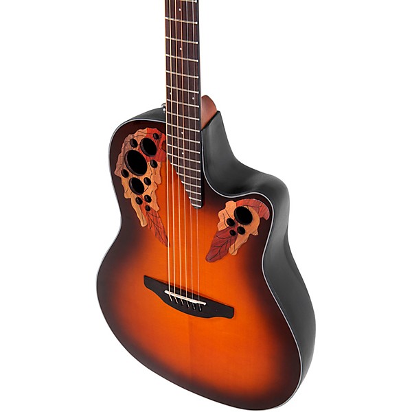 Ovation CE44 Celebrity Series Elite Mid-Depth Acoustic-Electric Guitar Sunburst