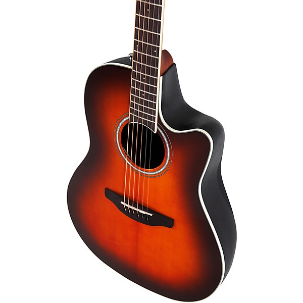 Ovation CS24 Celebrity Series Traditional Mid-Depth Acoustic-Electric Guitar Sunburst