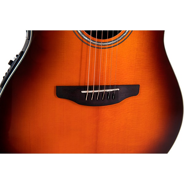 Ovation CS24 Celebrity Series Traditional Mid-Depth Acoustic-Electric Guitar Sunburst