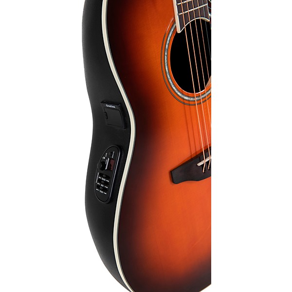 Ovation CS24 Celebrity Series Traditional Mid-Depth Acoustic-Electric Guitar Sunburst