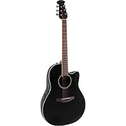 Ovation CS24 Celebrity Series Traditional Mid-Depth Acoustic-Electric Guitar Black