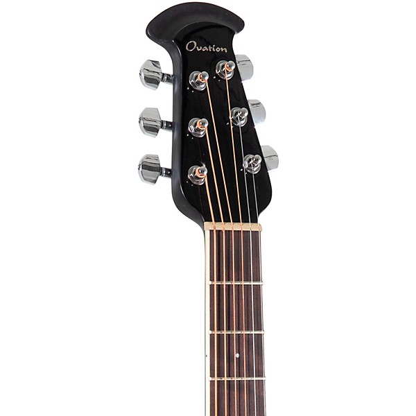 Ovation CS24 Celebrity Series Traditional Mid-Depth Acoustic-Electric Guitar Black