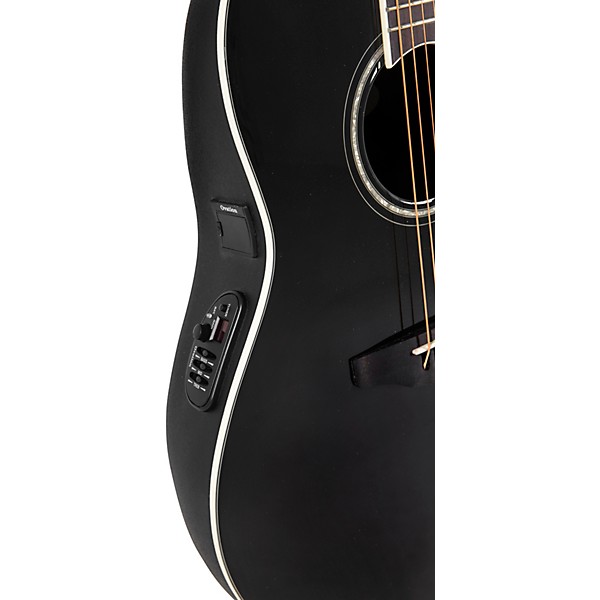 Ovation CS24 Celebrity Series Traditional Mid-Depth Acoustic-Electric Guitar Black