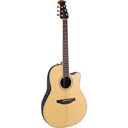 Ovation CS24 Celebrity Series Traditional Mid-Depth Acoustic-Electric Guitar Natural