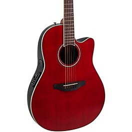 Ovation CS24 Celebrity Series Tradit... Ovation CS24 Celebrity Series Traditional Mid-Depth Acoustic-Electric Guitar Ruby Red