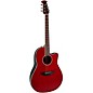 Ovation CS24 Celebrity Series Traditional Mid-Depth Acoustic-Electric Guitar Ruby Red