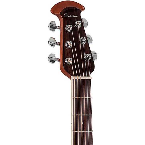 Ovation CS24 Celebrity Series Traditional Mid-Depth Acoustic-Electric Guitar Ruby Red